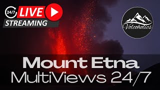 🌋 LIVE Mount Etna  Multiple Views LIVE 247 [upl. by Eletnahs]