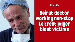 Beirut doctor working nonstop to treat pager blast victims [upl. by Nahtad]