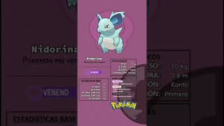 Nidoran Nidorina Nidoqueen pokedex pokemongame kanto pokemongo anime shorts ash [upl. by Garald424]