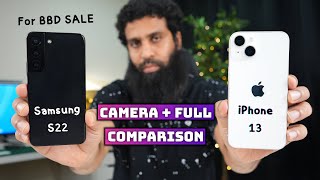 iPhone 13 vs Samsung S22 Full Comparison 2023  BBD Sale 2023 [upl. by Beichner]