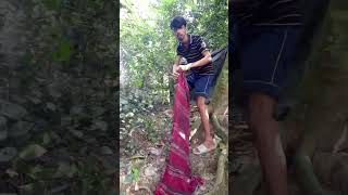 What to do if you open the towel while walking in the forest comedymovies trending huntmamu [upl. by Rebah]