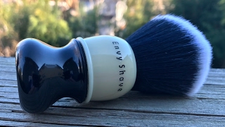 Envy Shave  Nathan Clark 8 Ball Brush amp Citrus Root Soap Test [upl. by Lundt]