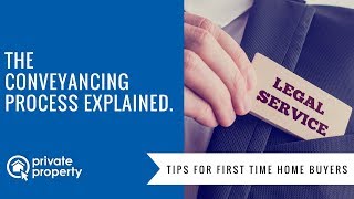 The conveyancing process explained for first time home buyers [upl. by Hoashis238]