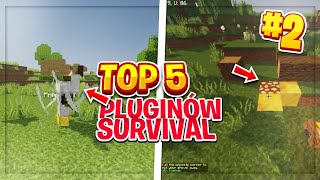 TOP 5 pluginów minecraft na serwer survival 119 [upl. by Kinemod353]