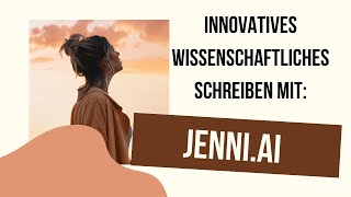 Innovatives Tool für akademisches Schreiben und Zitieren  jenniai Tutorial für Forscher usw [upl. by Wera495]