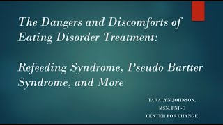 The Dangers and Discomforts of Eating Disorder TreatmentRefeeding Syndrome Pseudo Bartter Syndrome [upl. by Jonis]