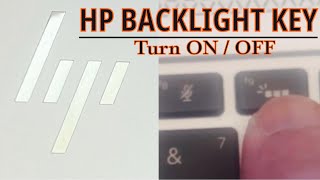 HP How to Turn Keyboard Lighting On Off  Enable  Disable HP Backlight Keyboard [upl. by Eisseb]