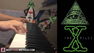 THE X FILES THEME SONG ILLUMINATI Piano Cover by Amosdoll [upl. by Amber]