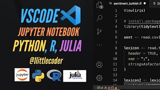 VSCode Jupyter Notebook with Python R Julia Visual Studio Code [upl. by Bills]