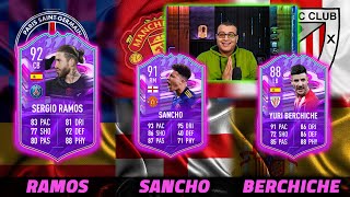 تجربة FUT BIRTHDAY Sergio Ramos Jadon Sancho amp Yuri Berchiche  FIFA 22 [upl. by Eednahs]