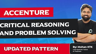 Accenture Critical Reasoning and Problem Solving Questions with Answers 2024 [upl. by Arie]