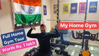 Home Gym Setup Worth Rs 1 lakh  Home Gym Tour  Captain America Dumbbells amp Weight Plates [upl. by Sivrad904]