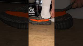 Step into yeezy  how to lace reflective yeezy 350  lacing tutorial for sneaker shorts [upl. by Yeuh]