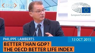 OECD Better Life Index Presentation of Philippe LAMBERT 23 September 2015 [upl. by Ulphiah]