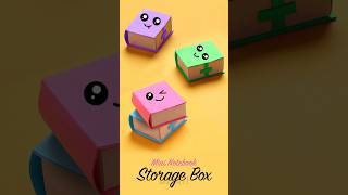 DIY Mini Book Storage Box  Mini Notebook  Paper Crafts [upl. by Skantze]