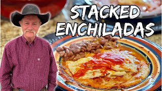 Authentic New Mexico Stacked Enchiladas Right From the Hatch Valley [upl. by Fulbright]