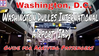 Washington Dulles International Airport IAD – Arrivals Ground Transport and Metro trains Guide [upl. by Naillimixam]