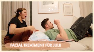 JULI BEKOMMT SEIN ERSTES FACIALTREATMENT  14052021  ANKAT [upl. by Eetnwahs]