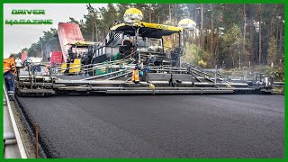 World Largest Asphalt Paving Equipment Machines In Working Road Construction Chip Seal Technology [upl. by Lyret]