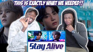 BTS Jungkook  Stay Alive Lyrics Prod SUGA of BTS  REACTION [upl. by Ynnoj]