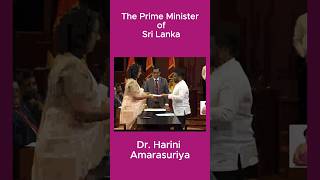 The Prime Minister of Sri LankaDr Harini 👍❤️ [upl. by Airehc]