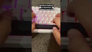 Membrane vs mechanical keyboard [upl. by Erland371]