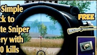 EASIEST WAY TO DO SNIPER MASTERY  PUBG MOBILE  FZY CLAN  PUBGMOBILE PUBGMVIP [upl. by Strain]