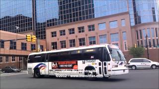 NJ Transit Buses arriving and entering NewarkPenn Terminal HD [upl. by Yelkrab135]