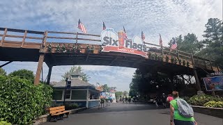 Six Flags Darien Lake  July 3 2024 [upl. by Imalda]