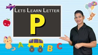 Letter  P  How To Write Letter P  Learning Alphabets for Kids  Writing Capital ABC for children [upl. by Eniamahs]