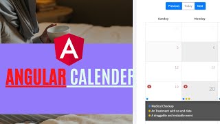 How to use Angular Calendar npm  Demo  Code [upl. by Alig]