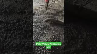 PCC With M75 Grade Of Concrete Design Mix  shorts pumpableconcretemix✅💯🔥 [upl. by Aimac]