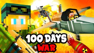 I Spent 100 Days on a WAR SMP SERVER in Minecraft This is What Happened [upl. by Neelrahc]