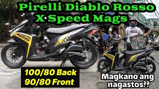 NEW XSPEED MAGS AND PIRELLI TIRES FOR MIO I 125 MAGKANO KAYA MAGAGASTOS [upl. by Mandle]