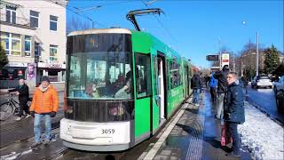 Mitfahrt GT8N 3059 IGBT BSAG Bremen 2022  Vom Flughafen zur Schleiermacherstraße [upl. by Janiuszck398]