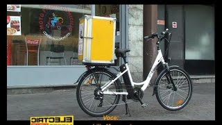 Consegna pizze con bici elettrica della IES BIKE – Electric Motor News n° 33 2014 [upl. by Anyahc]