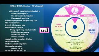 Saloma dgn EMI Orkestra dbp P Ramlee AMN  Madahku P RamleeAinul Jamal  1965 [upl. by Dahsra]