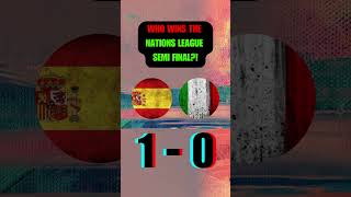 Spain vs Italy UEFA Nations League Semi Final  AI Prediction [upl. by Reichert]