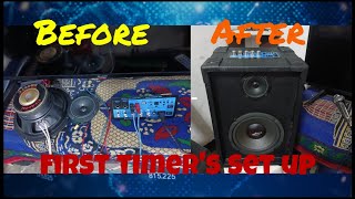 Final setup DIY 2Way Speaker Box for 8quot Crown Subwoofer w1000W D60 Digital Bluetooth Amplifier [upl. by Loftus]