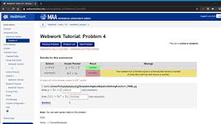 Webwork Tutorial [upl. by Nahttam95]