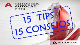 15 trucos autocad para ser mas rápido 15 tips autocad comandos no conocidos tutorial autocad [upl. by Anoed]