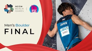 Mens Boulder final  NEOM Beach Games 2023 [upl. by Airpal465]