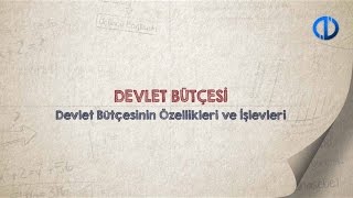 DEVLET BÜTÇESİ  Ünite 1 Konu Anlatımı 1 [upl. by Queenie]