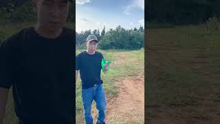 Slingshot accurately shoots targets from 100 meters awayshorts foryou outdoor slingshot [upl. by Garrity]