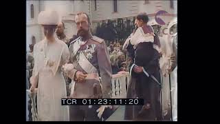 Tsar Nicholas II of Russia video colorized [upl. by Einnalem]