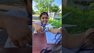 Chewing GUM on the HAIR😱TomampJerry 🤣DiyaIshwarya shorts viralvideo [upl. by Ottilie]