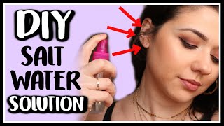 DIY SALT WATER SOLUTION FOR PIERCINGS  EXACT WATER TO SALT RATIO [upl. by Nomis]