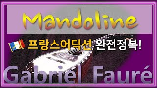 Fauré  Mandoline  홍연출의 프랑스어 뜻풀이 amp 딕션 완전정복 노래로 배우는 프랑스어 [upl. by Yves]