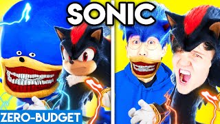 SONIC WITH ZERO BUDGET MOVIES amp VIDEO GAMES WITH ZERO BUDGET [upl. by Towers]