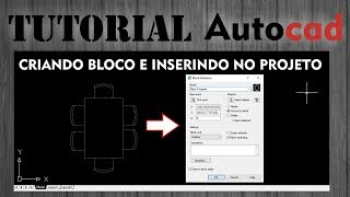 Como criar blocos em autocad de duas formas e inserindo no projeto [upl. by Putnam]